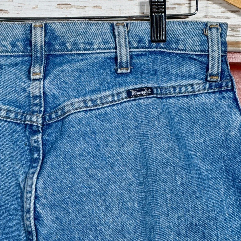 USA 80s Vintage Wrangler Bareback Women's Jeans Light‎ Wash Denim